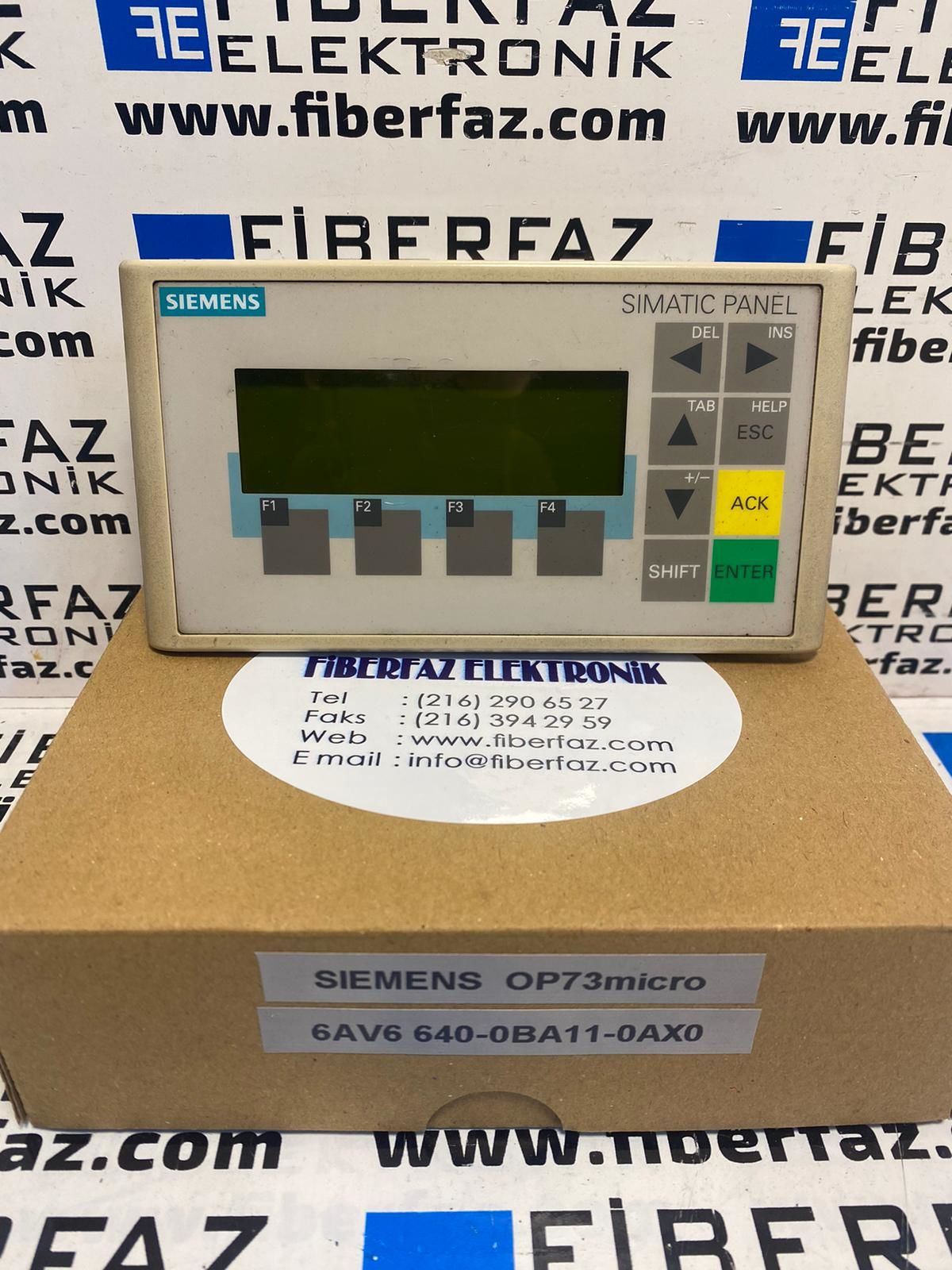 Siemens Operatör Panel 6AV6 640-0BA11-0AX0