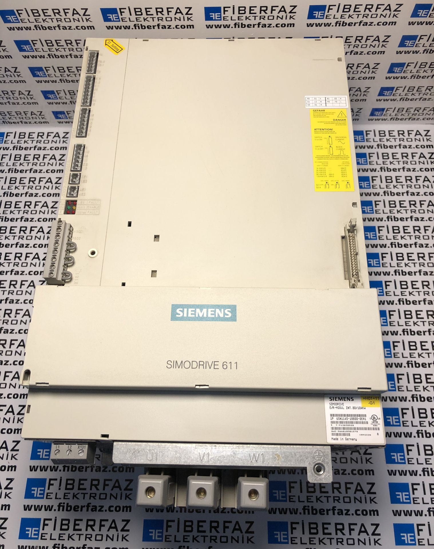 6SN1145-1BB00-0EA1 SIEMENS SIMODRIVE 611 INFEED/REGEN FEEDBACK MODULE 80/104 KW