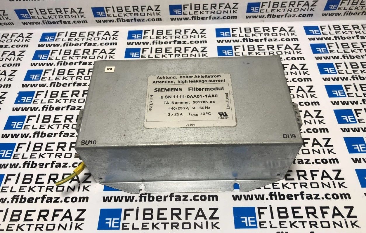 6SN1111-0AA01-1AA0 SIEMENS SIMODRIVE 611 MAINS FILTER FOR UNREGULATED POWER SUPPLY