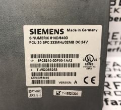 6FC5210-0DF00-1AA2 SIEMENS SINUMERIK 810D/840D ELECTRONİC CONTROL UNIT PCU20