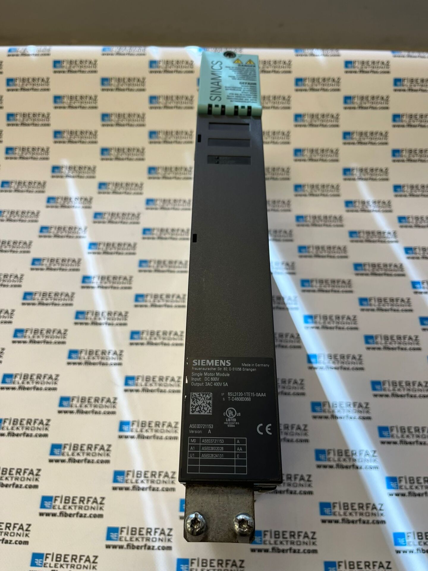 6SL3120-1TE15-0AA4 SIEMENS SINAMICS S120 Single Motor Module Drive