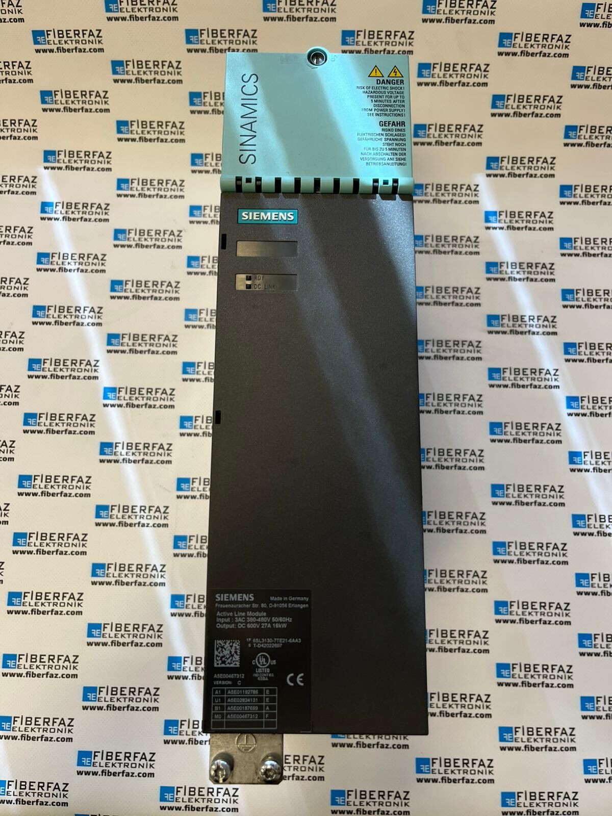 6SL3130-7TE21-6AA3 SIEMENS SINAMICS S120 ACTIVE LINE MODULE