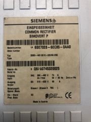 6SE7028-6EC85-0AA0 SIEMENS SIMOVERT MASTERDRIVES İNFEED UNIT