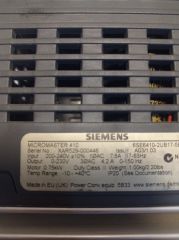 6SE6410-2UB17-5BA0 SIEMENS MICROMASTER 410 AC DRIVE (0,75KW)