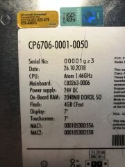 Beckhoff Operator Panel - Hmı CP6706-0001-0050