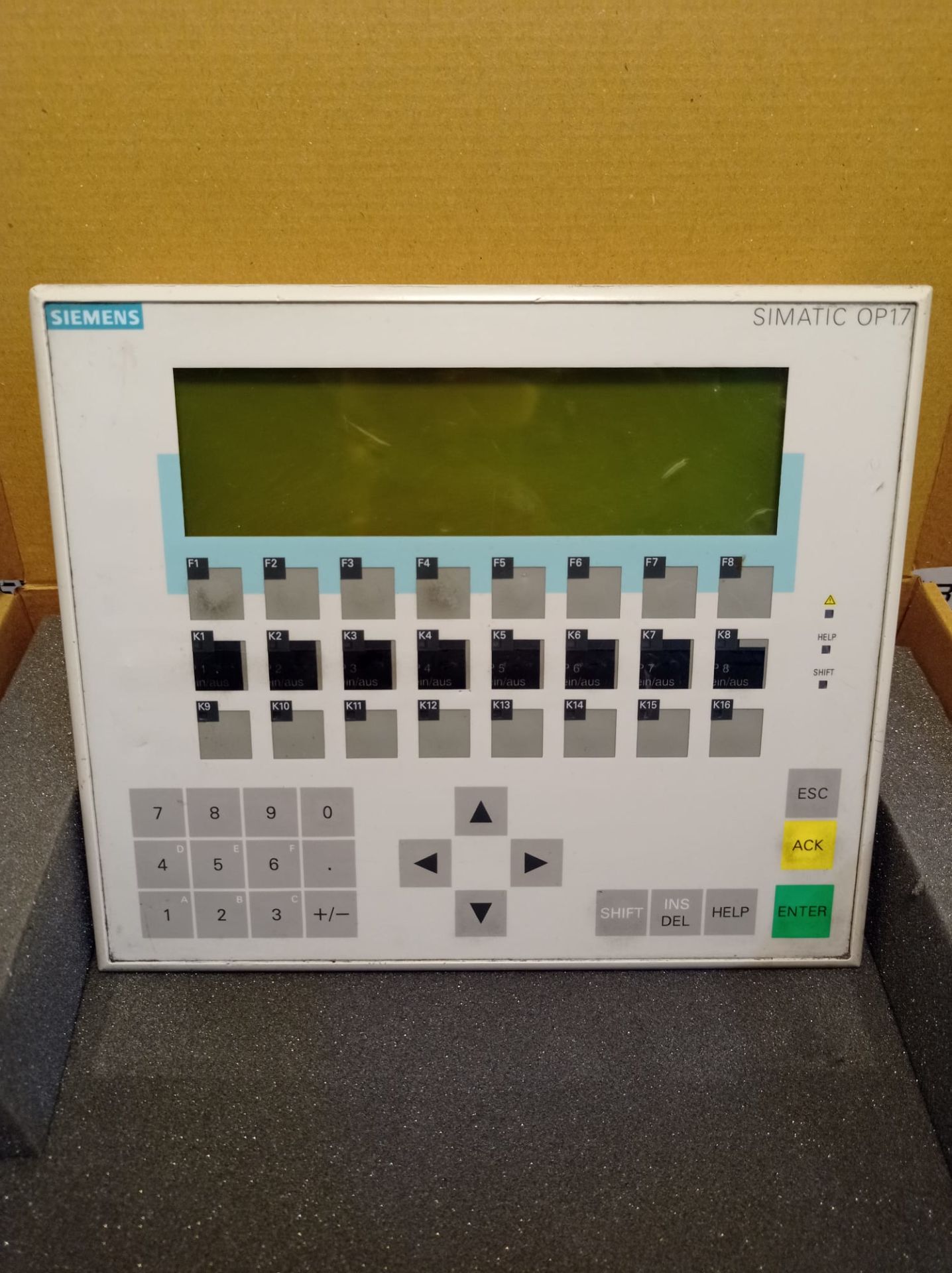 Siemens Operatör Panel 6AV3 617-1JC20-0AX1