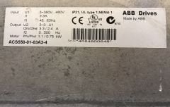 ACS550-01-03A3-4 ABB ACS550 AC MOTOR SURUCUSU 1.1kW