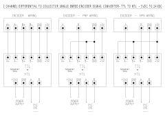2 KANAL ENCODER SINYAL CEVIRICI  TTL-HTL  5V-24V