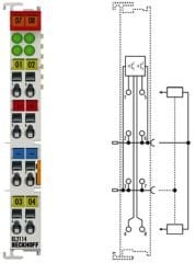 KL2114 BECKHOFF Bus Terminal, 4 Kanal Digital Output Modul