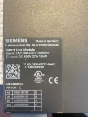 6SL3130-6TE21-6AA3  SIEMES SINAMICS S120 Smart Line Module