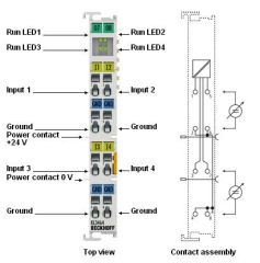 KL3464 BECKHOFF Bus Terminal, 4 Kanal Analog Input Modul