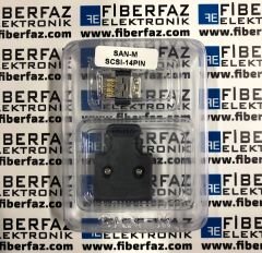 SCSI / MDR 14 PIN KONNEKTOR - 14P MALE-ERKEK  ( CN LATCH )
