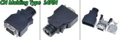 SCSI / MDR 14 PIN KONNEKTOR - 14P MALE-ERKEK  ( CN MOLDING )