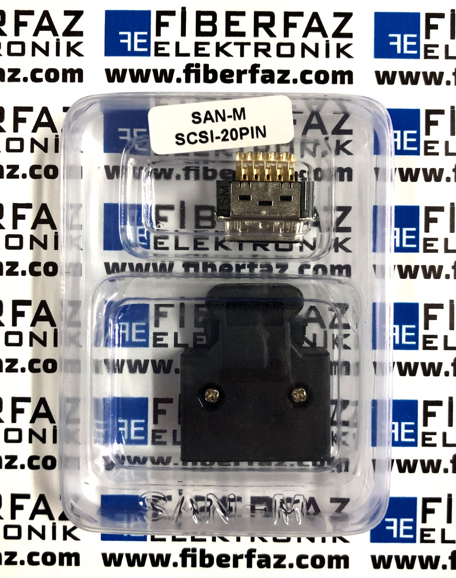 SCSI / MDR 20 PIN KONNEKTOR - 20P MALE-ERKEK  ( CN LATCH )