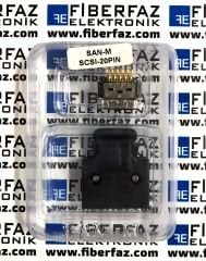 SCSI / MDR 20 PIN KONNEKTOR - 20P MALE-ERKEK  ( CN LATCH )