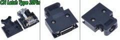 SCSI / MDR 20 PIN KONNEKTOR - 20P MALE-ERKEK  ( CN LATCH )