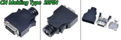 SCSI / MDR 20 PIN KONNEKTOR - 20P MALE-ERKEK  ( CN MOLDING )