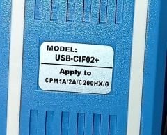 USB-CIF02 (+) OMRON CQM1-CPM1A-CPM2A-C200HS-C200HX/HG/HE-SRM1 PLC PROGRAMLAMA KABLOSU