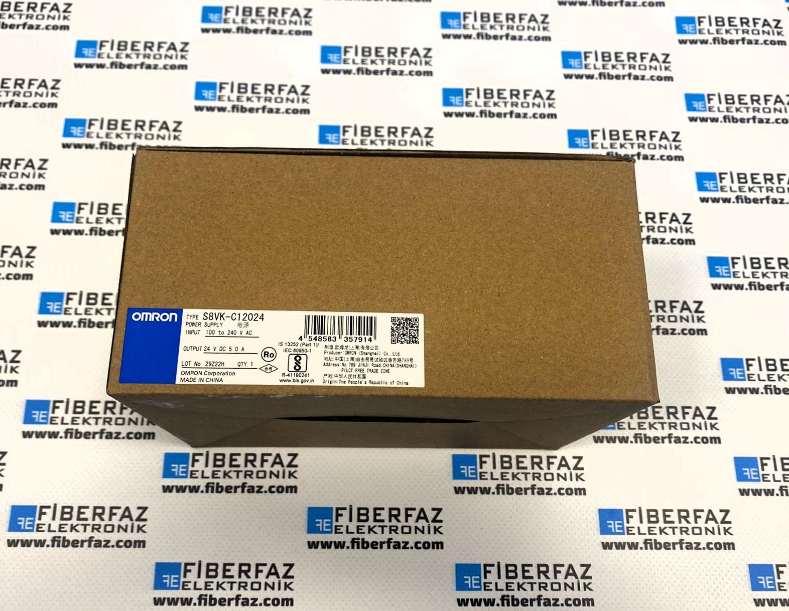 S8VK-C12034 OMRON 24VDC 5A RAY TIPI GUC KAYNAGI