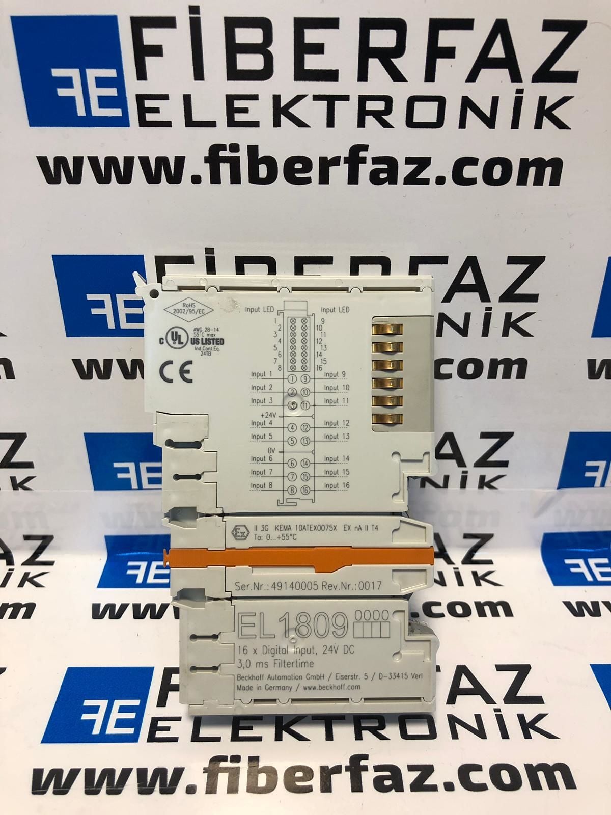 EL1809 BECKHOFF EtherCAT Terminal, 16 Kanal Dijital Input Modul
