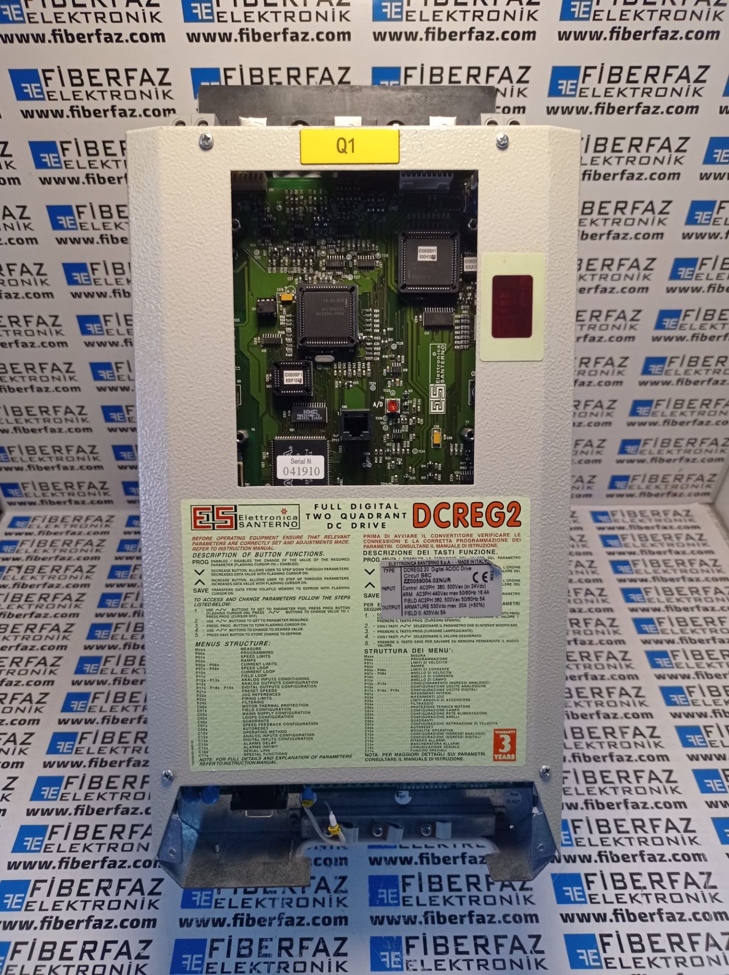 Santerno Sürücü DCREG2.20 DİGİTAL AC/DC DRİVE